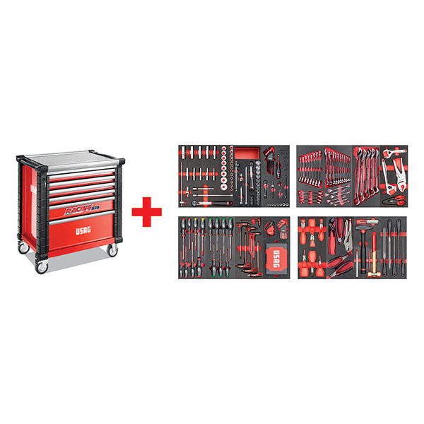 519 RS6/4MM - Chariot de course avec assortiment de maintenance 495 MC (300 pcs) - Usag - U05190632 519 RS6/4MM - Chariot de course avec assortiment de maintenance 495 MC (300 pcs) - Usag - U05190632